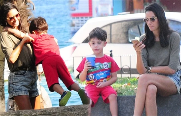 Ahu Yağtu oğlu Kemal ile Bebek'te