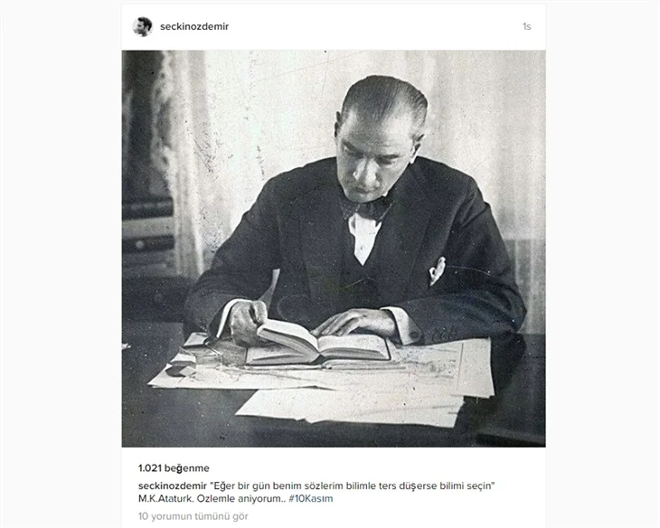 Ünlüler 10 Kasım'da Atatürk'ü saygı ve özlemle andı!
