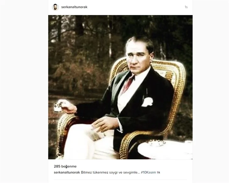 Ünlüler 10 Kasım'da Atatürk'ü saygı ve özlemle andı!