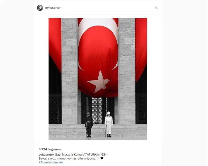 Ünlüler 10 Kasım'da Atatürk'ü saygı ve özlemle andı!