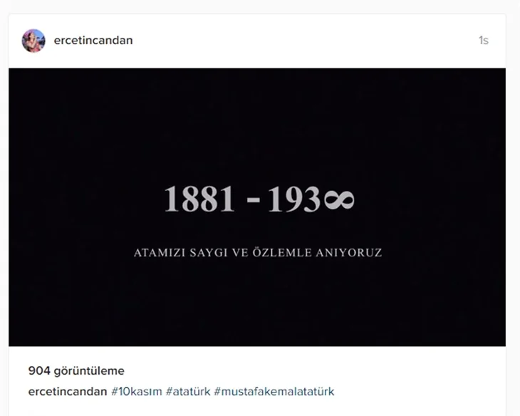 Ünlüler 10 Kasım'da Atatürk'ü saygı ve özlemle andı!