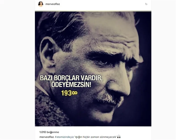 Ünlüler 10 Kasım'da Atatürk'ü saygı ve özlemle andı!
