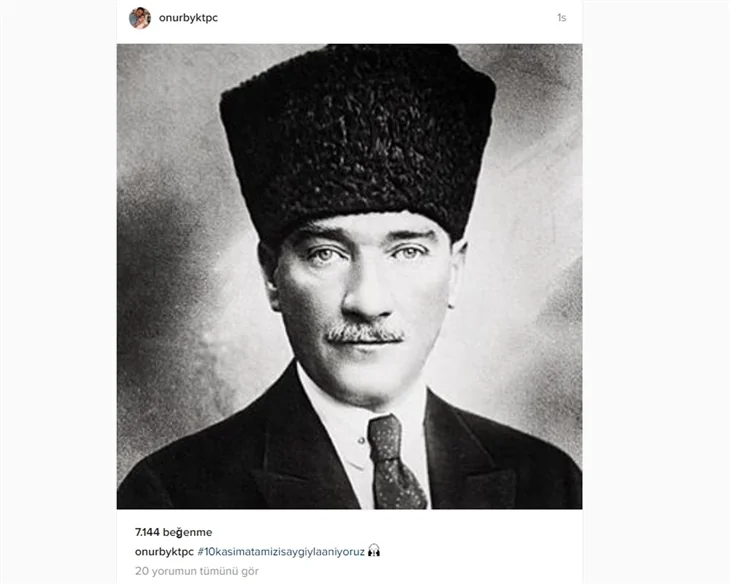 Ünlüler 10 Kasım'da Atatürk'ü saygı ve özlemle andı!