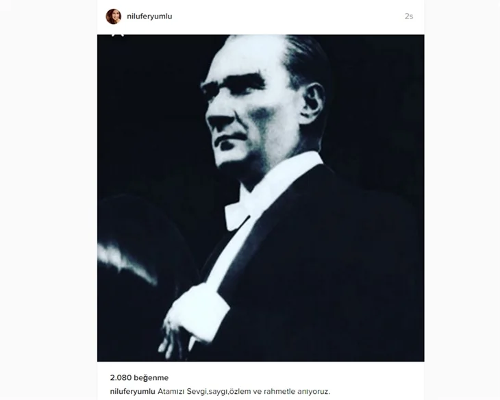 Ünlüler 10 Kasım'da Atatürk'ü saygı ve özlemle andı!