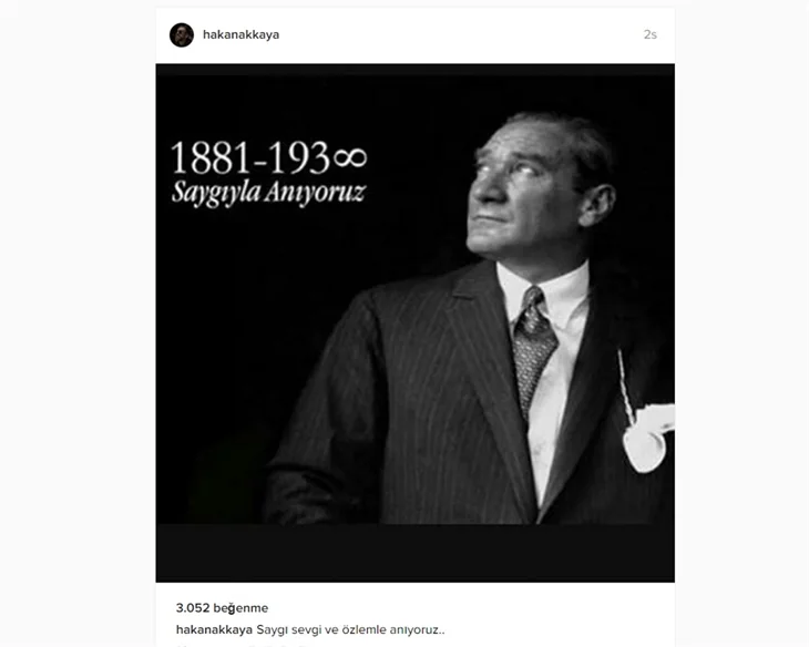Ünlüler 10 Kasım'da Atatürk'ü saygı ve özlemle andı!