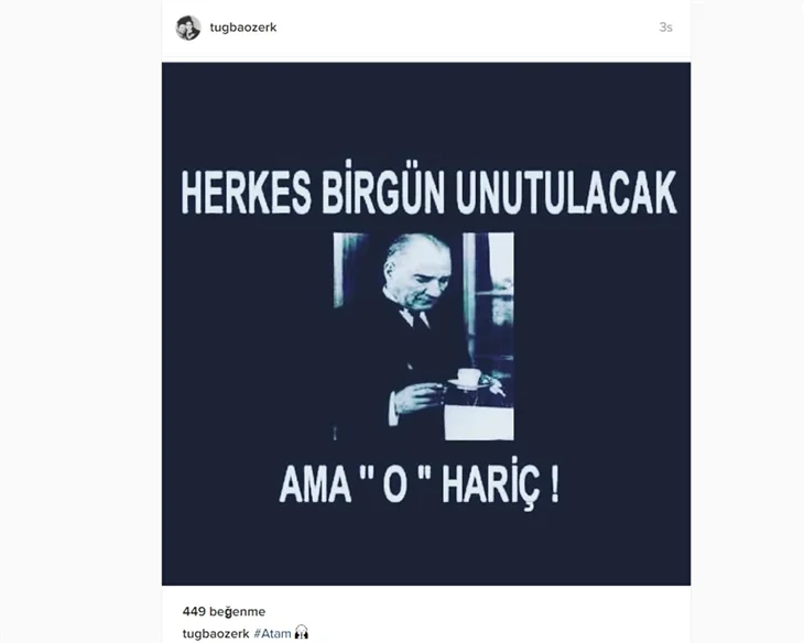 Ünlüler 10 Kasım'da Atatürk'ü saygı ve özlemle andı!