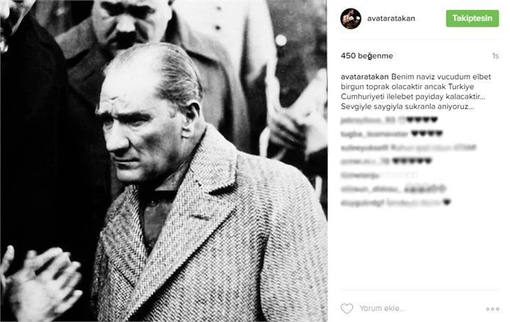 Ünlüler 10 Kasım'da Atatürk'ü saygı ve özlemle andı!