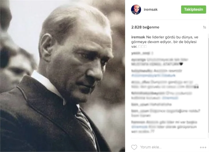 Ünlüler 10 Kasım'da Atatürk'ü saygı ve özlemle andı!