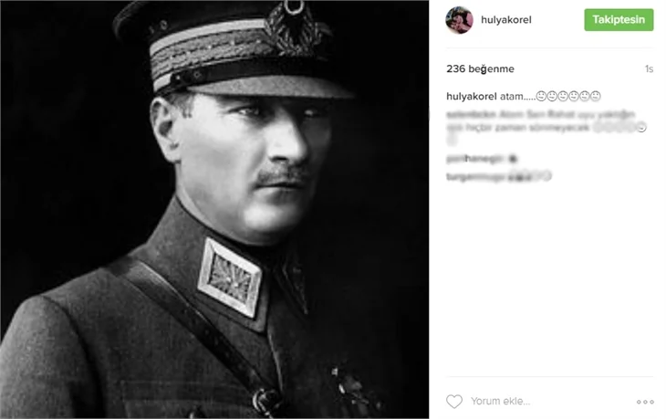 Ünlüler 10 Kasım'da Atatürk'ü saygı ve özlemle andı!