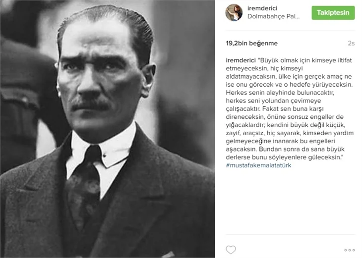 Ünlüler 10 Kasım'da Atatürk'ü saygı ve özlemle andı!