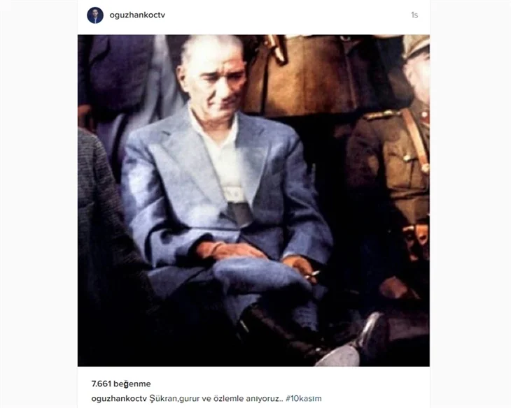 Ünlüler 10 Kasım'da Atatürk'ü saygı ve özlemle andı!