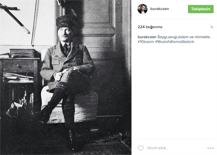 Ünlüler 10 Kasım'da Atatürk'ü saygı ve özlemle andı!