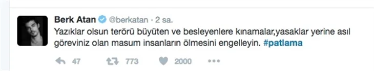 Teröre lanet okudular!
