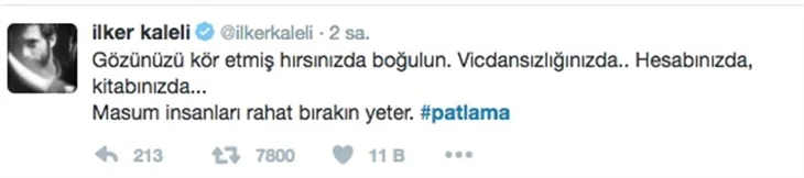 Teröre lanet okudular!