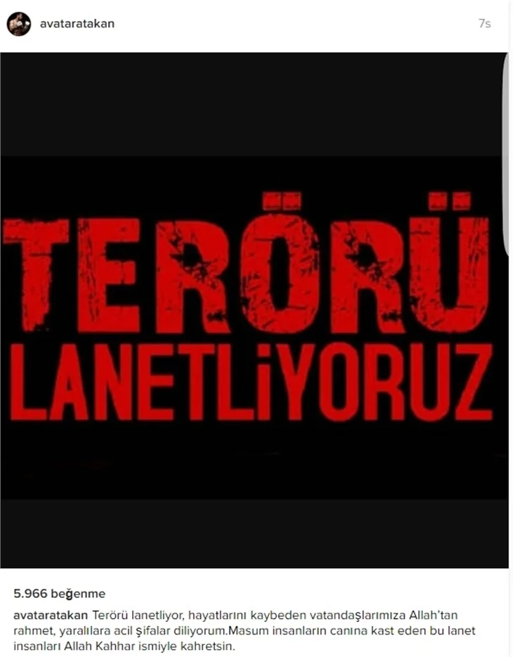 Teröre lanet okudular!