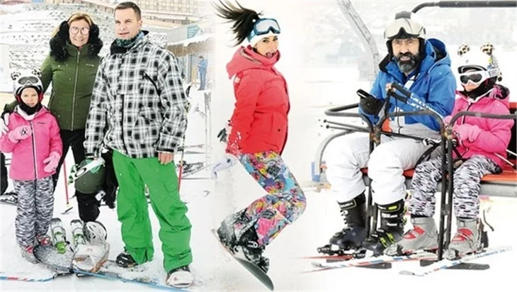 Ünlü isimler kayak sezonunu açtı!