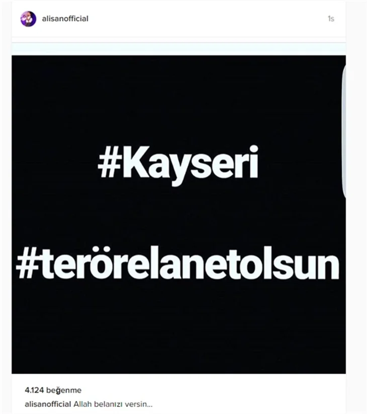 Kayseri'deki patlama ünlüleri isyan ettirdi