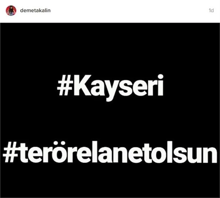 Kayseri'deki patlama ünlüleri isyan ettirdi