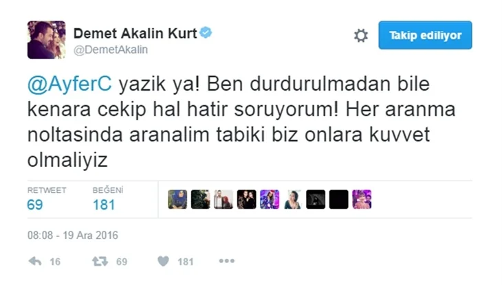 Demet Akalın ile Birce Akalay arasında 'polis' polemiği