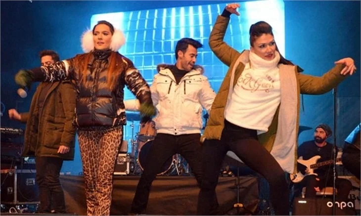 Demet Akalın, Palandöken'de konser verdi!