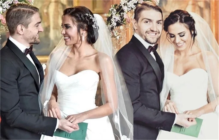 Caner Erkin ve Şükran Ovalı'nın düğün fotoğrafları