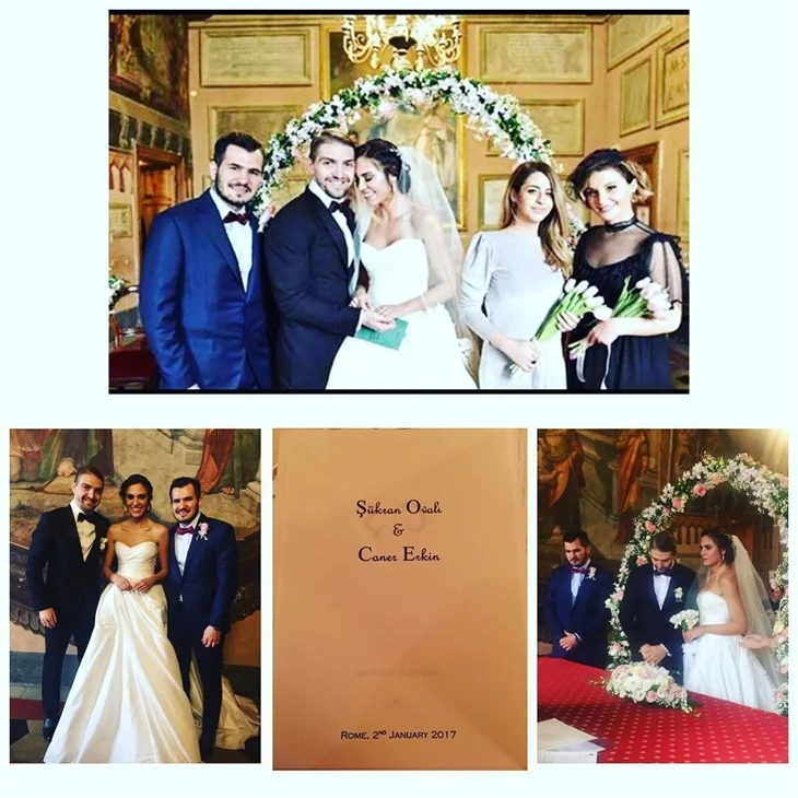 Caner Erkin ve Şükran Ovalı'nın düğün fotoğrafları
