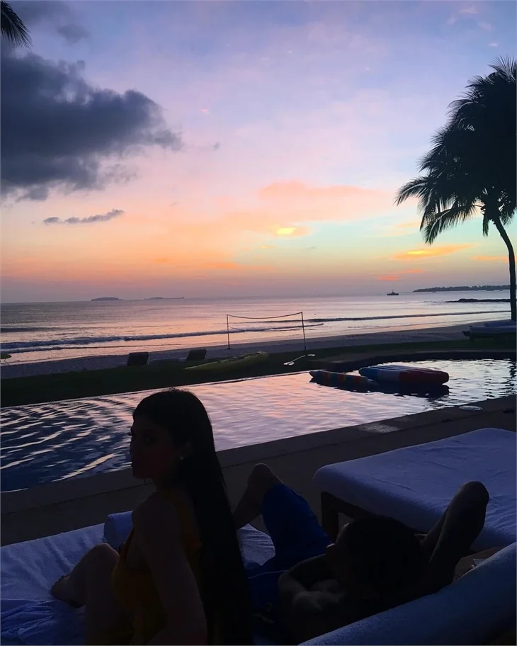 Kylie Jenner'ın tatili böyle olur