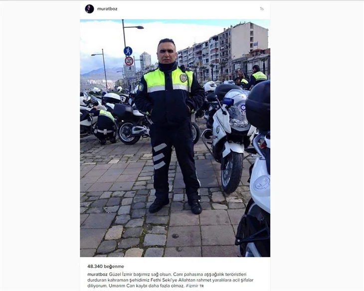 Ünlüler şehit polis Fethi Sekin'i unutmadı
