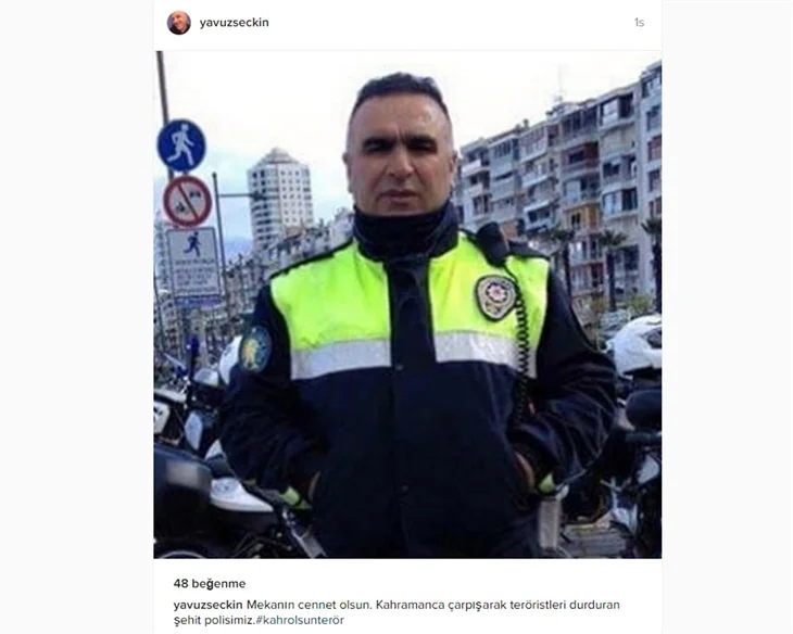 Ünlüler şehit polis Fethi Sekin'i unutmadı