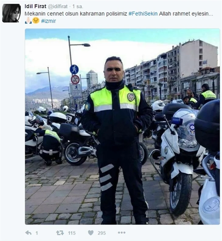 Ünlüler şehit polis Fethi Sekin'i unutmadı