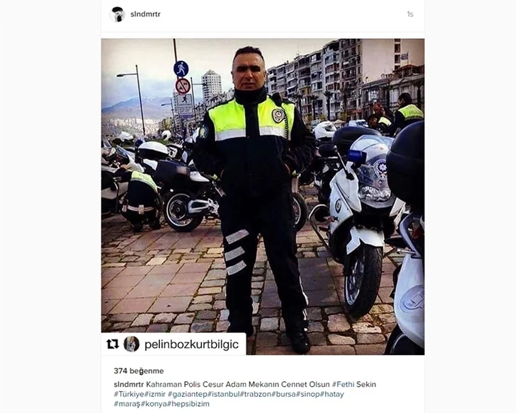 Ünlüler şehit polis Fethi Sekin'i unutmadı