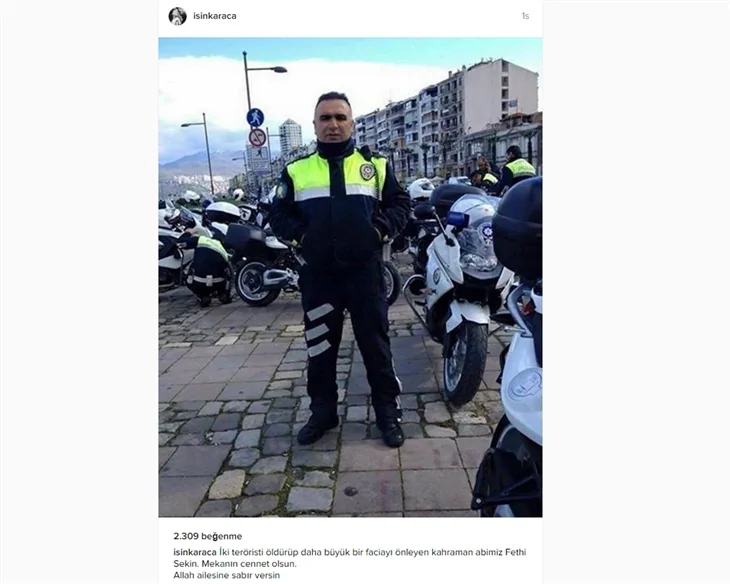 Ünlüler şehit polis Fethi Sekin'i unutmadı