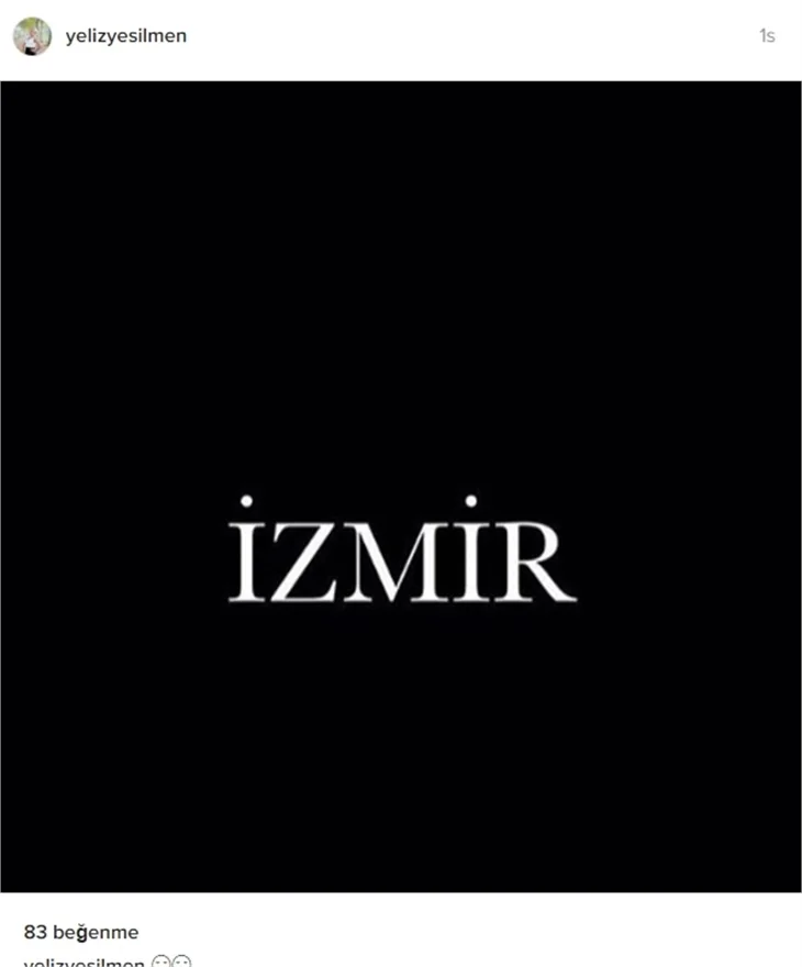 Ünlülerin İzmir paylaşımları..