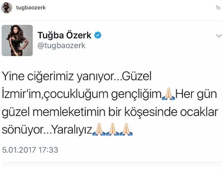 Ünlülerin İzmir paylaşımları..