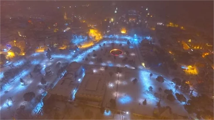 İstanbul'dan kar manzaraları!
