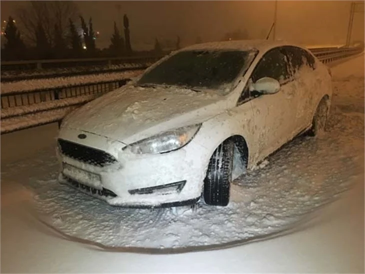 İstanbul'dan kar manzaraları!