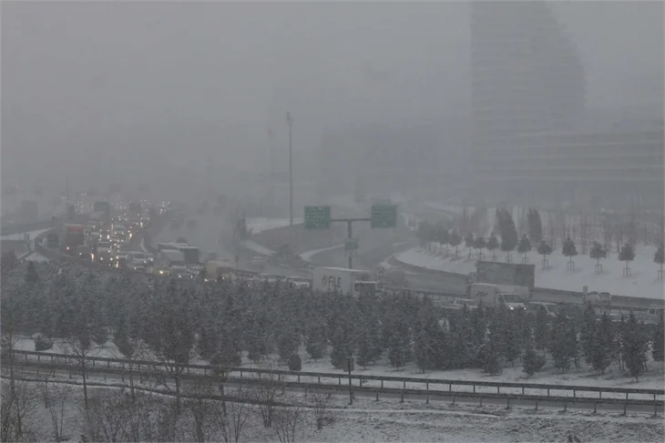 İstanbul'da kar yağışı