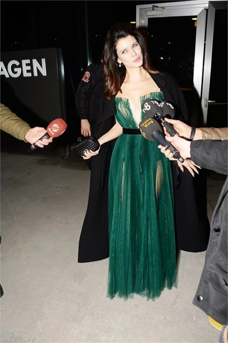 Beren Saat soğuğa meydan okudu