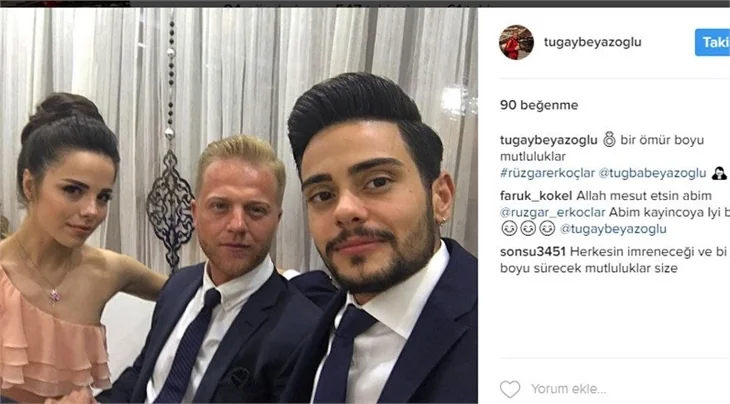 Rüzgar Erkoçlar ve Tuğba Beyazoğlu nişanlandı
