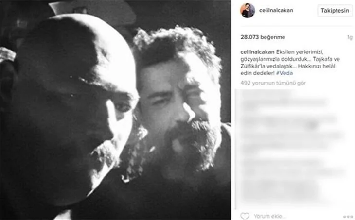 Poyraz Karayel'de veda paylaşımları