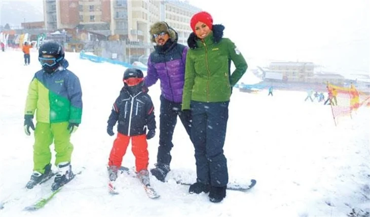 Ünlüler kış sezonunu Erzurum'da kapattı!