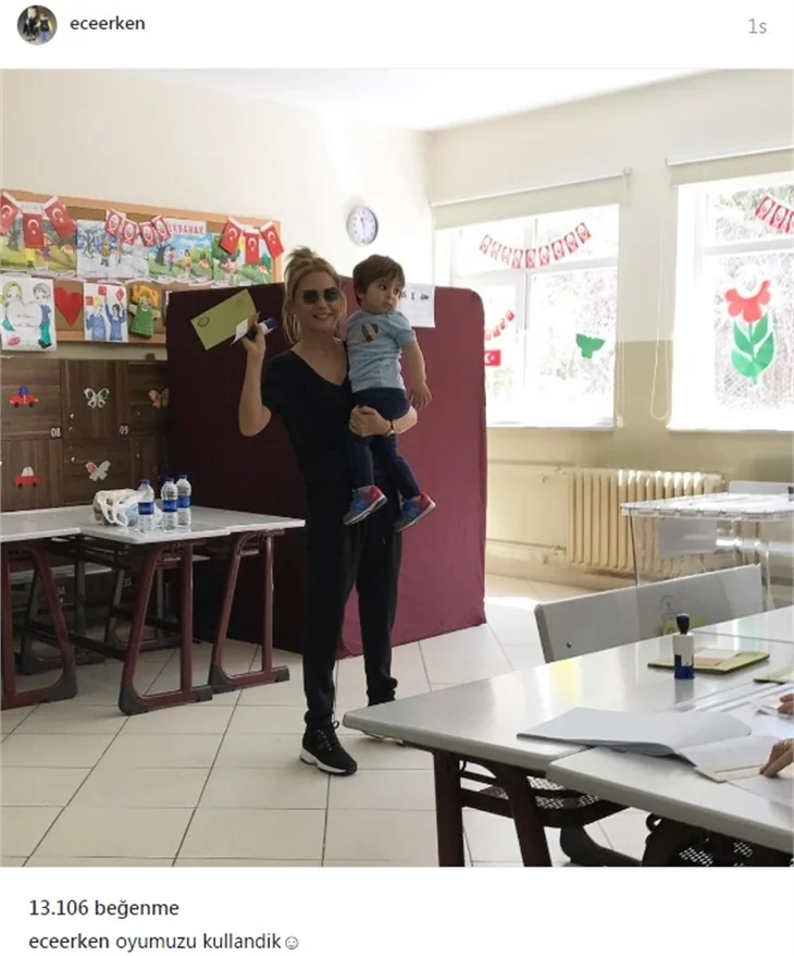 Ünlüler referandumda sandık başında...