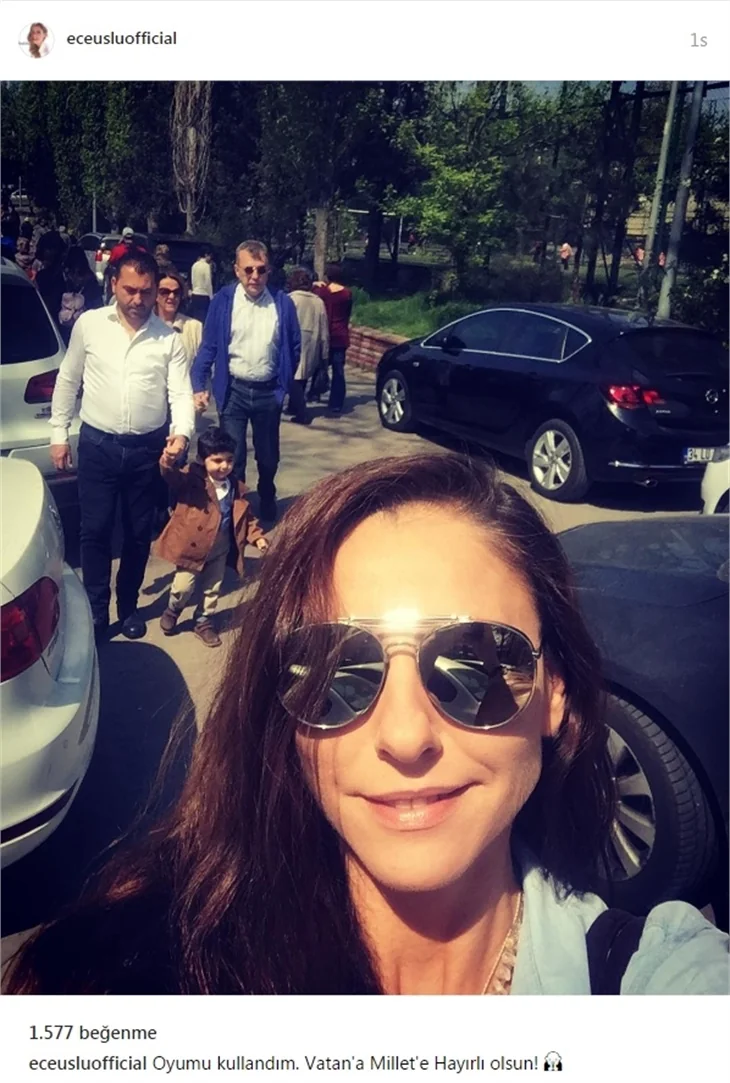 Ünlüler referandumda sandık başında...