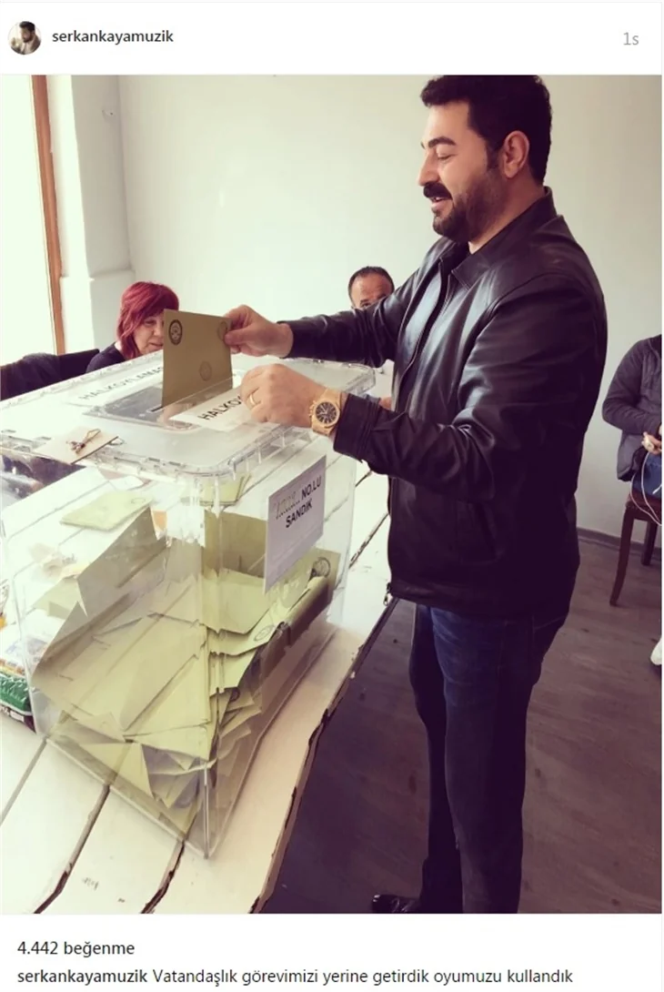Ünlüler referandumda sandık başında...