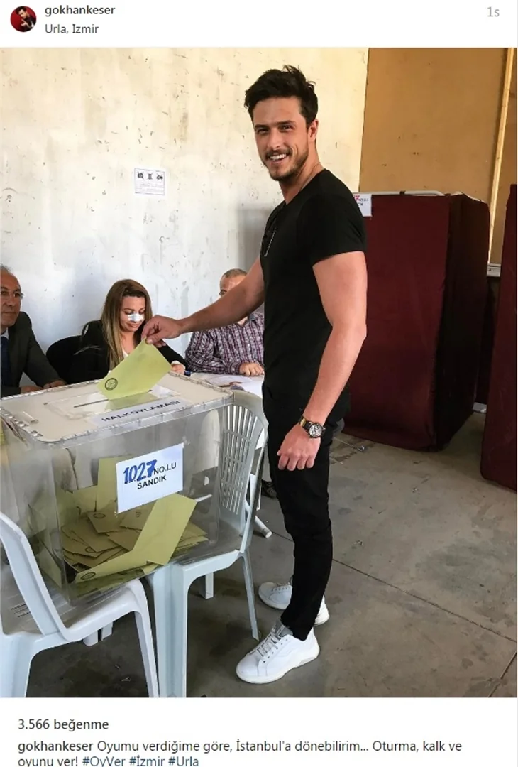 Ünlüler referandumda sandık başında...