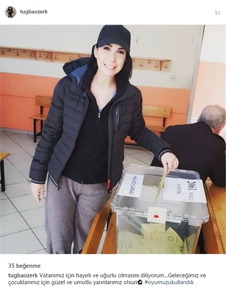 Ünlüler referandumda sandık başında...