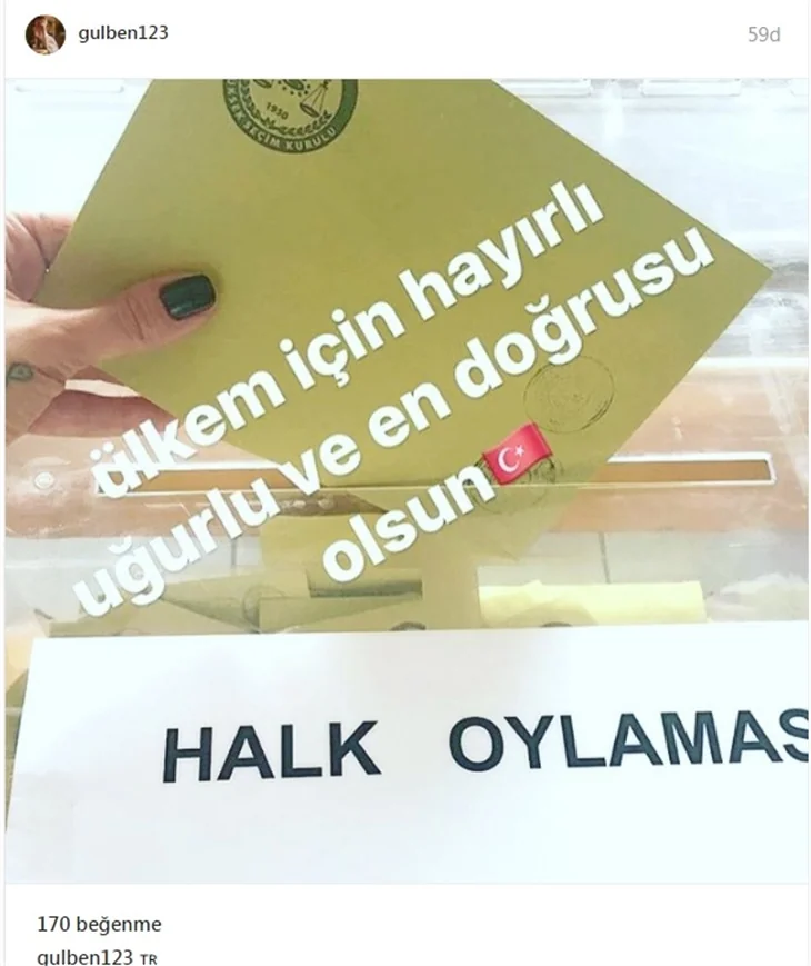 Ünlüler referandumda sandık başında...