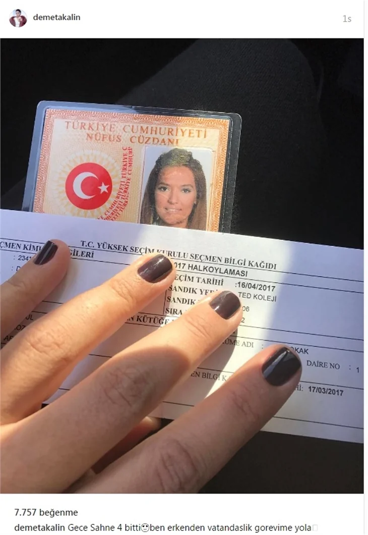Ünlüler referandumda sandık başında...
