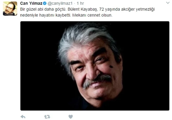 Ünlülerin Bülent Kayabaş'a vedası