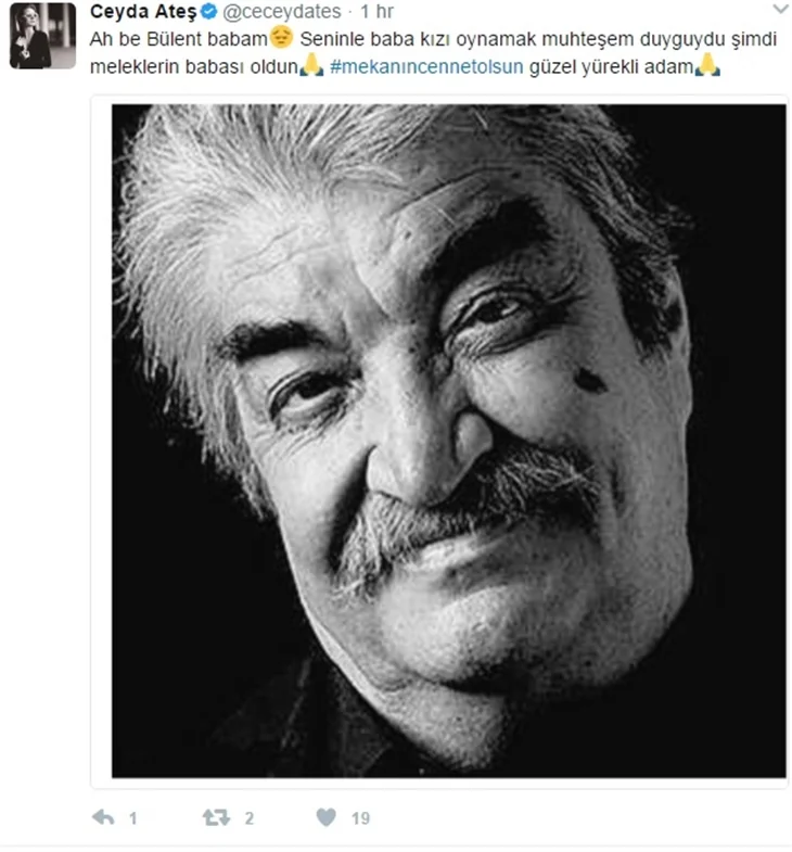 Ünlülerin Bülent Kayabaş'a vedası